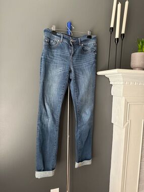 INC International Concepts Washed Blue Boyfriend Jeans